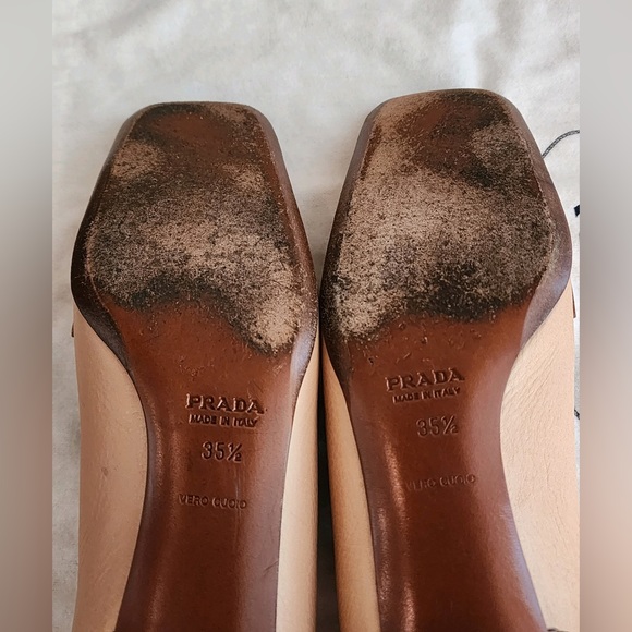 Authentic Prada Vintage Genuine Leather Upper/Lining/Sole Two Tone Loafers - Picture 14 of 14